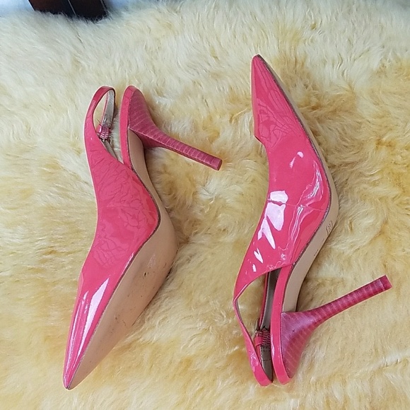 Coach Shoes - COACH PATENT BUCKLE Pointed Toe HIGH HEELS SHOES